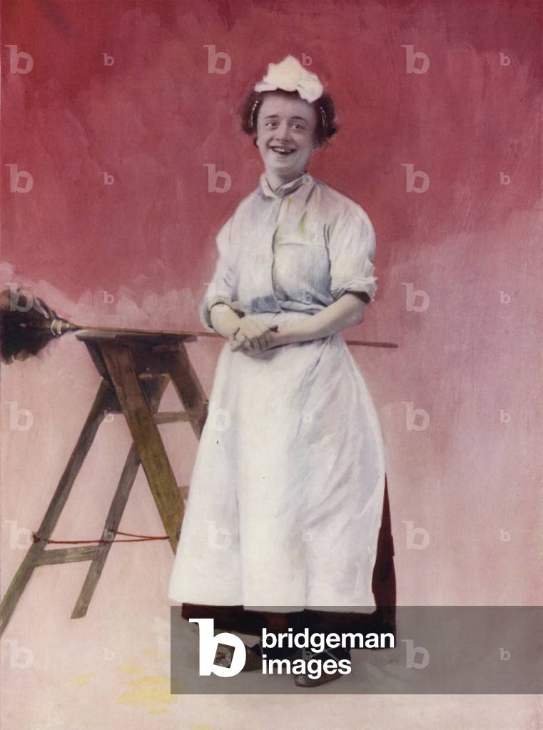 Miss Louie Freear in The Lady Slavey (colour photo)