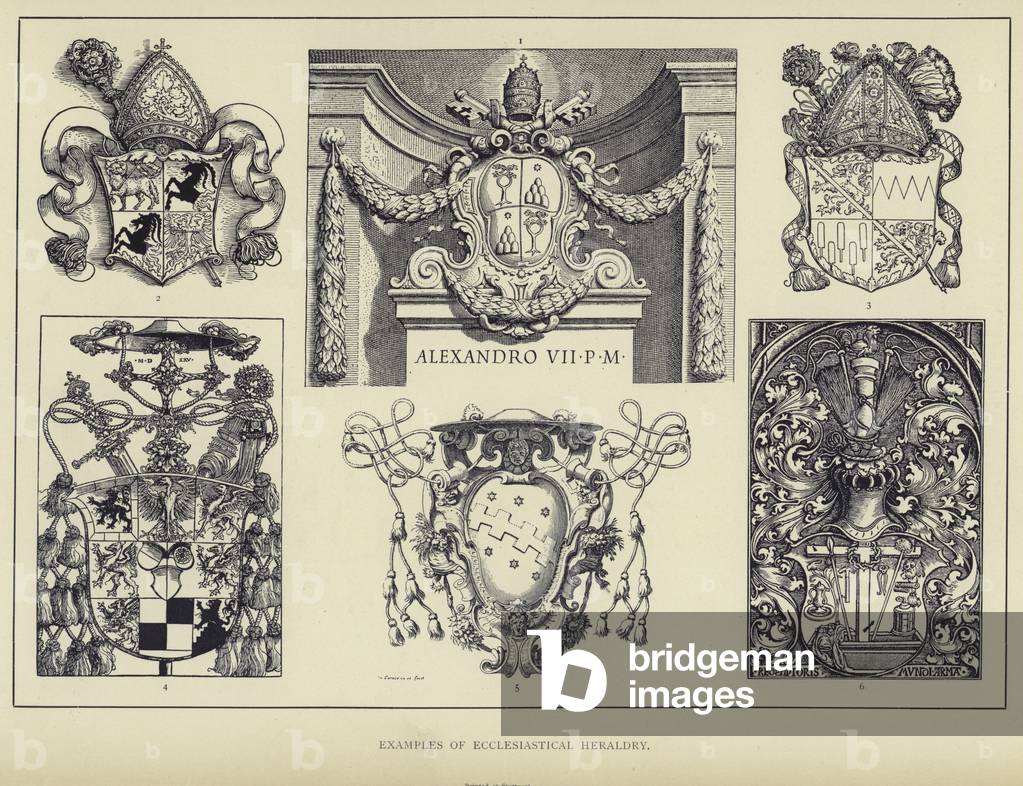 Examples of Ecclesiastical Heraldry (litho)