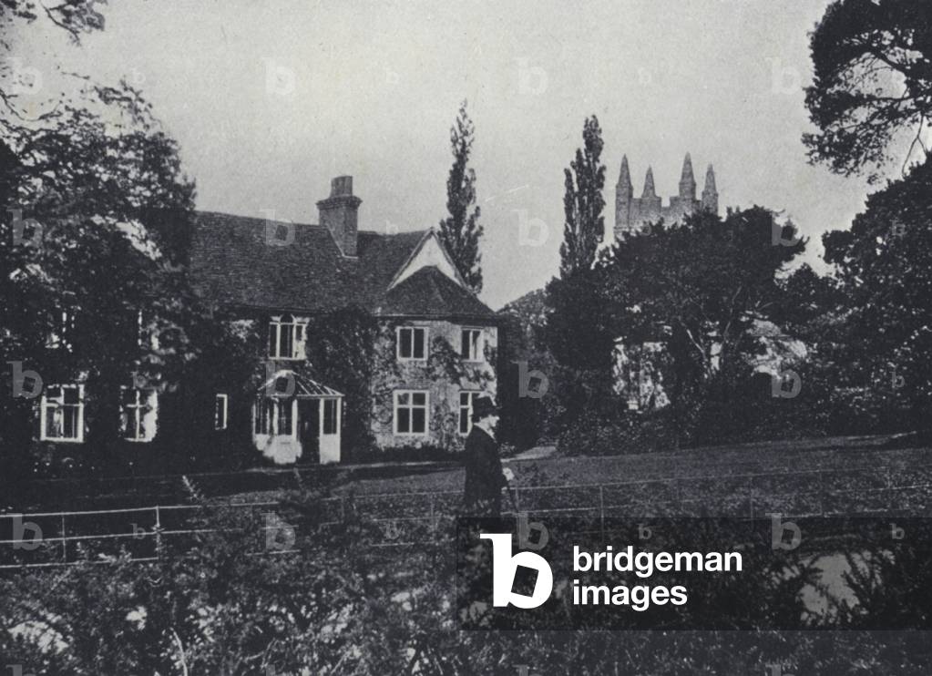Canon Kingsley and his Home, Eversley Rectory, Hampshire (b/w photo)