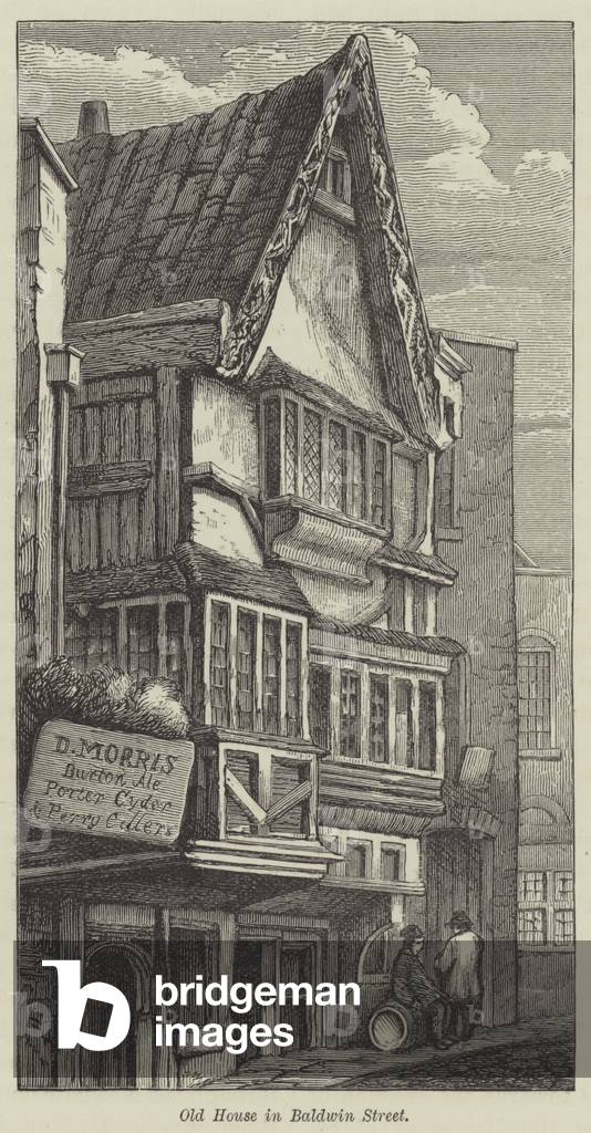Old House in Baldwin Street (engraving)