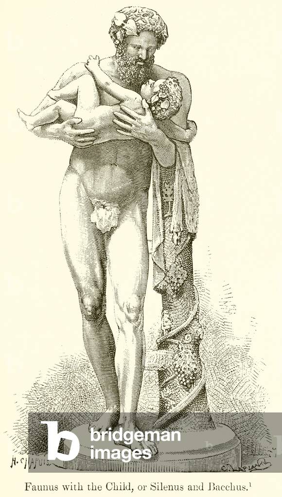 Faunus with the Child, or Silenus and Bacchus (engraving)