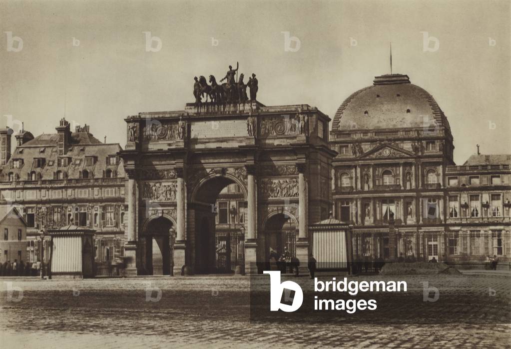 Le Chateau des Tuileries (b/w photo)