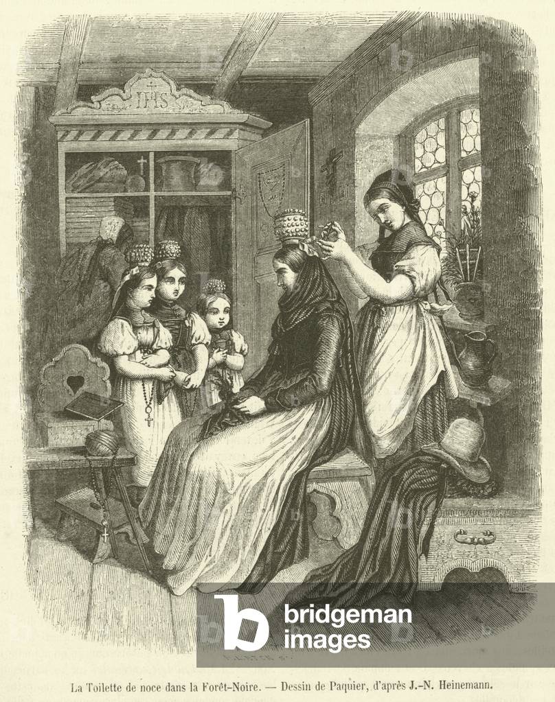 La Toilette de noce dans la Foret-Noire (engraving)
