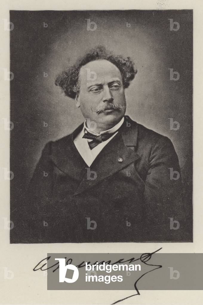 Alexandre Dumas the Younger, French novelist (b/w photo)