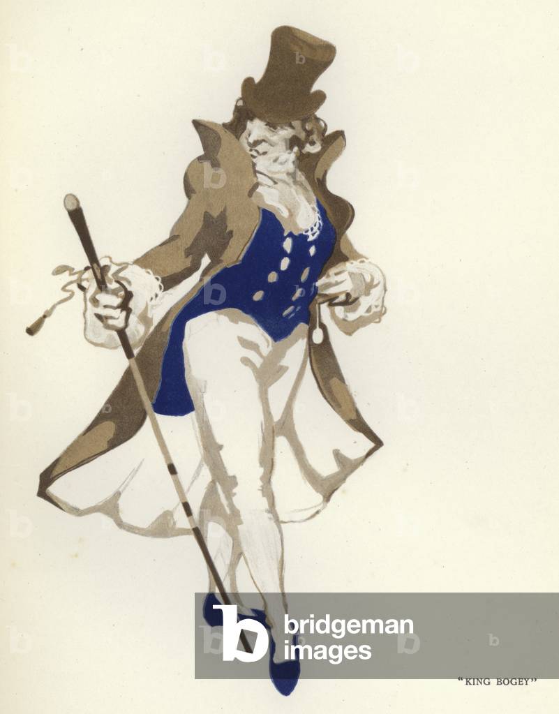 Illustration for The Happy Hypocrite by Max Beerbohm (colour litho)