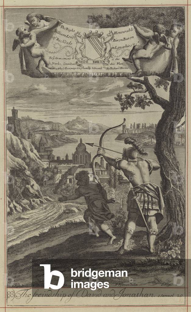 The freindship of David and Jonathan (engraving)