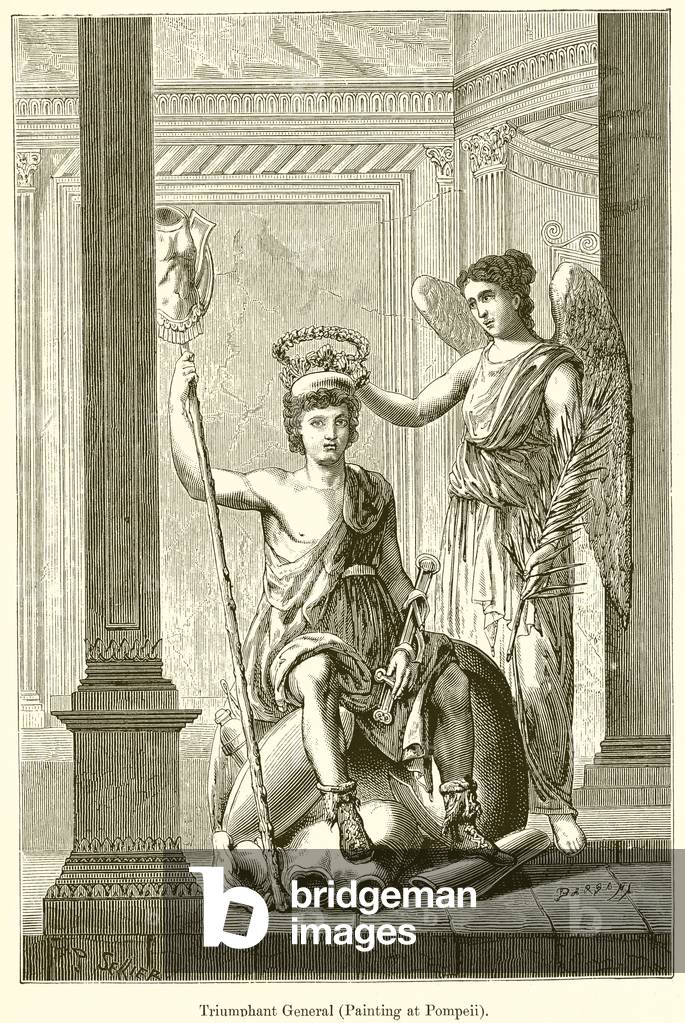 Triumphant General (Painting at Pompeii) (engraving)