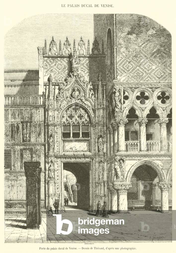 Porte du palais ducal de Venise (engraving)