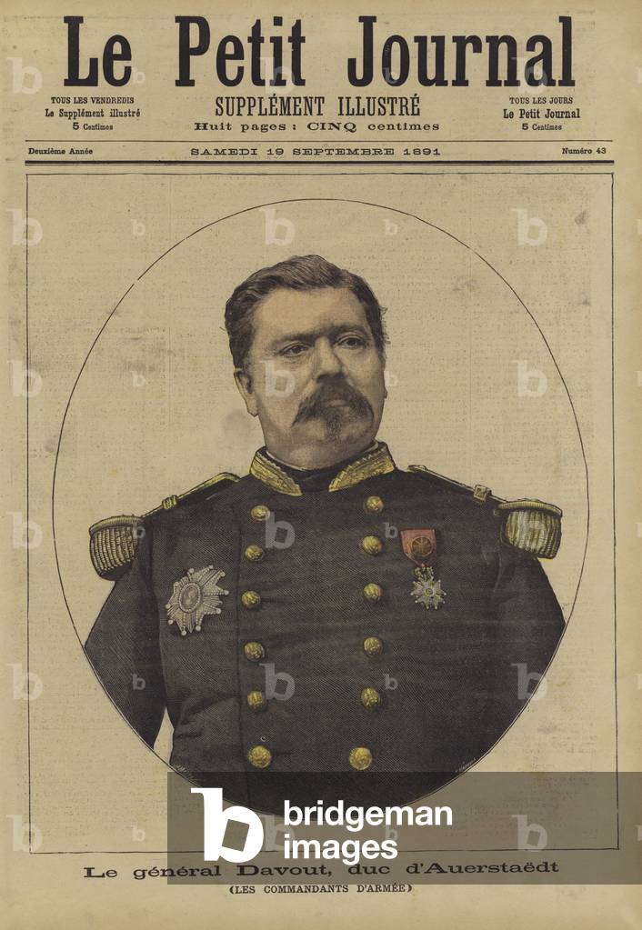 General Davout, Duke of Auerstaedt (colour litho)