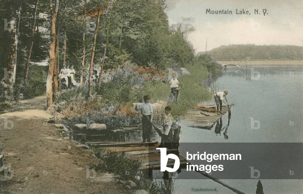 Mountain Lake, New York (colour photo)