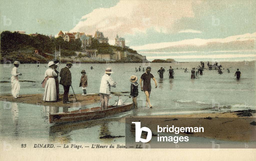 The Beach, Dinard (colour photo)