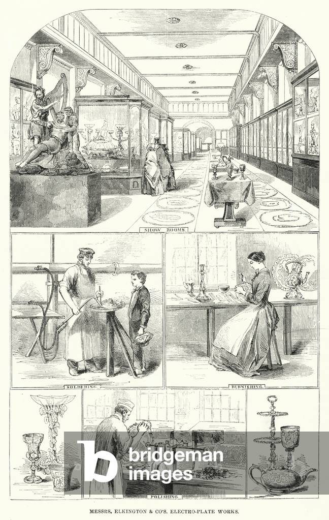 Messrs Elkington and Co's Electro-Plate Works (engraving)
