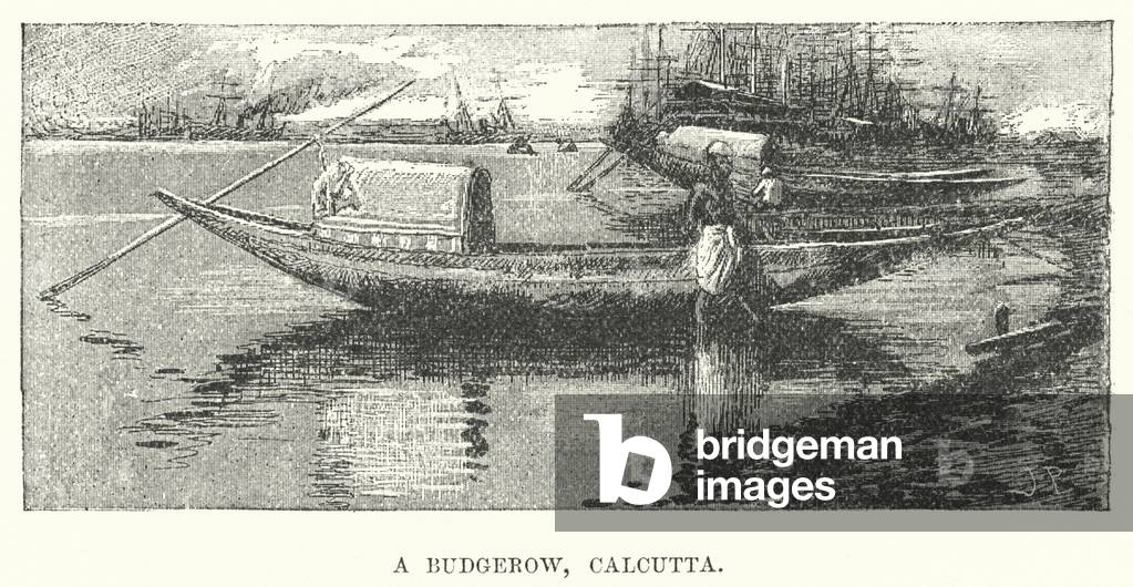 India: A Budgerow, Calcutta (engraving)