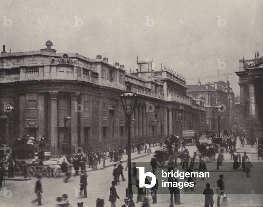 The Bank of England (b/w photo)