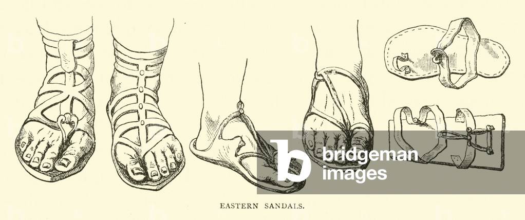 Eastern sandals (engraving)