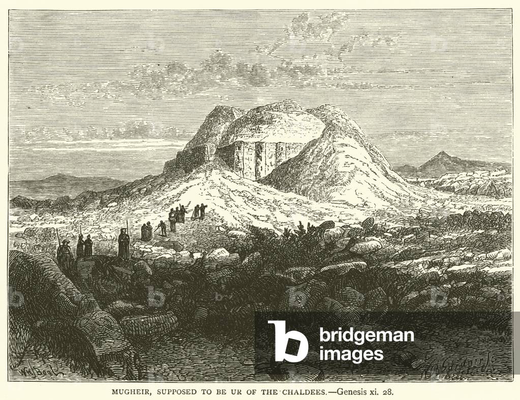 Mugheir, supposed to be ur of the chaldees, Genesis, xi, 28 (engraving)