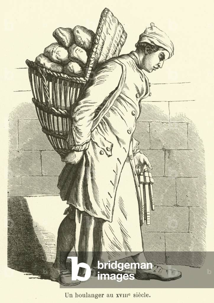 Un boulanger au XVIIIe siecle (engraving)