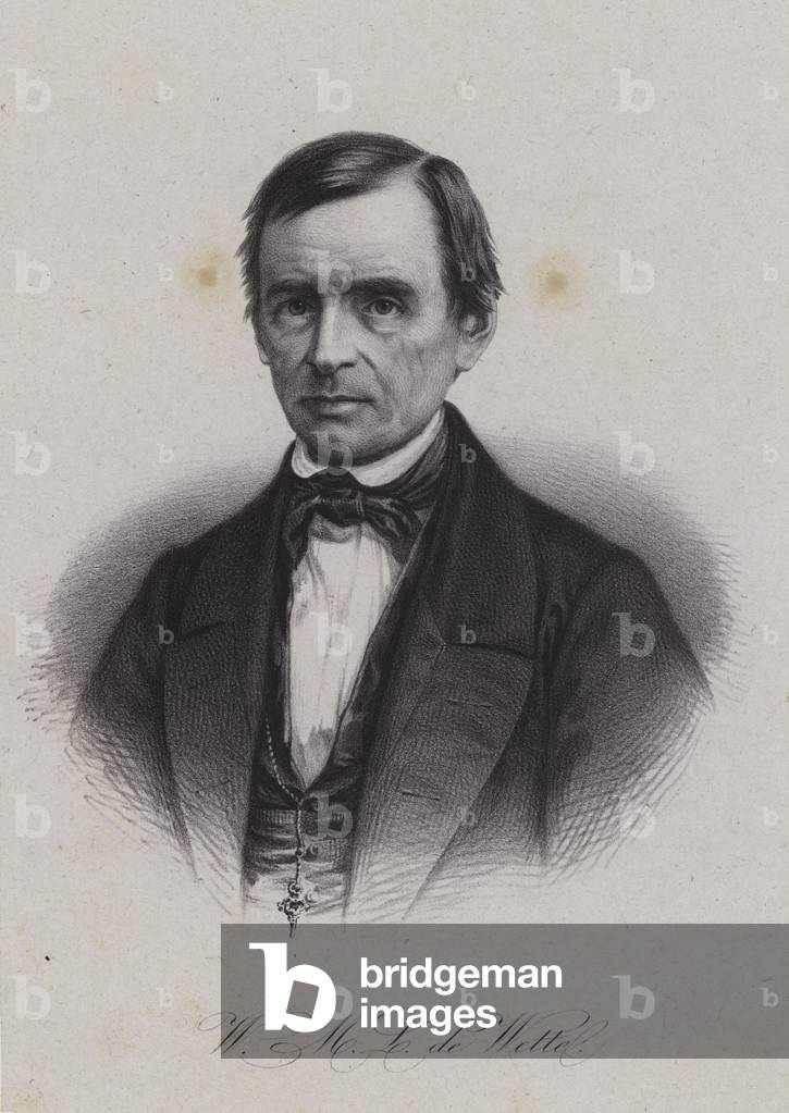 Wilhelm Martin Leberecht de Wette, German born Swiss theologian and biblical scholar (engraving)