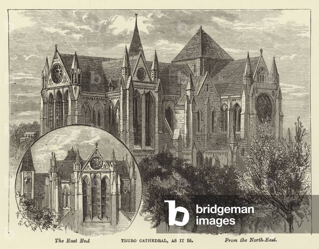 Truro Cathedral, as it is (engraving)