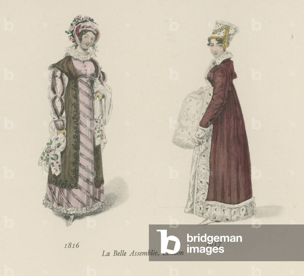 La Belle Assemblee, London (colour litho)