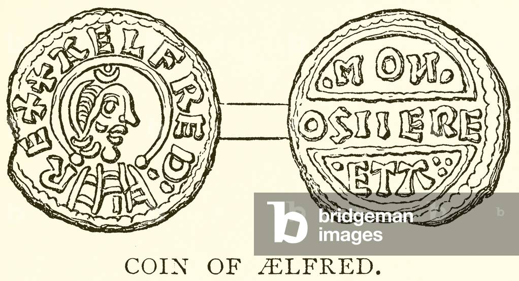 Coin of Aelfred (engraving)