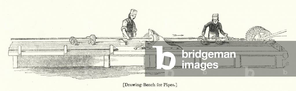 Drawing Bench for Pipes (engraving)