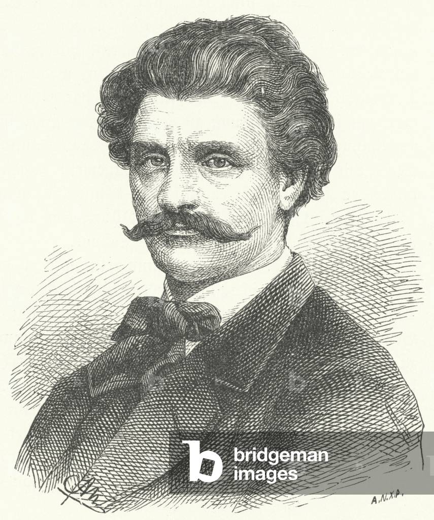 Karl Piloty, German painter (engraving)
