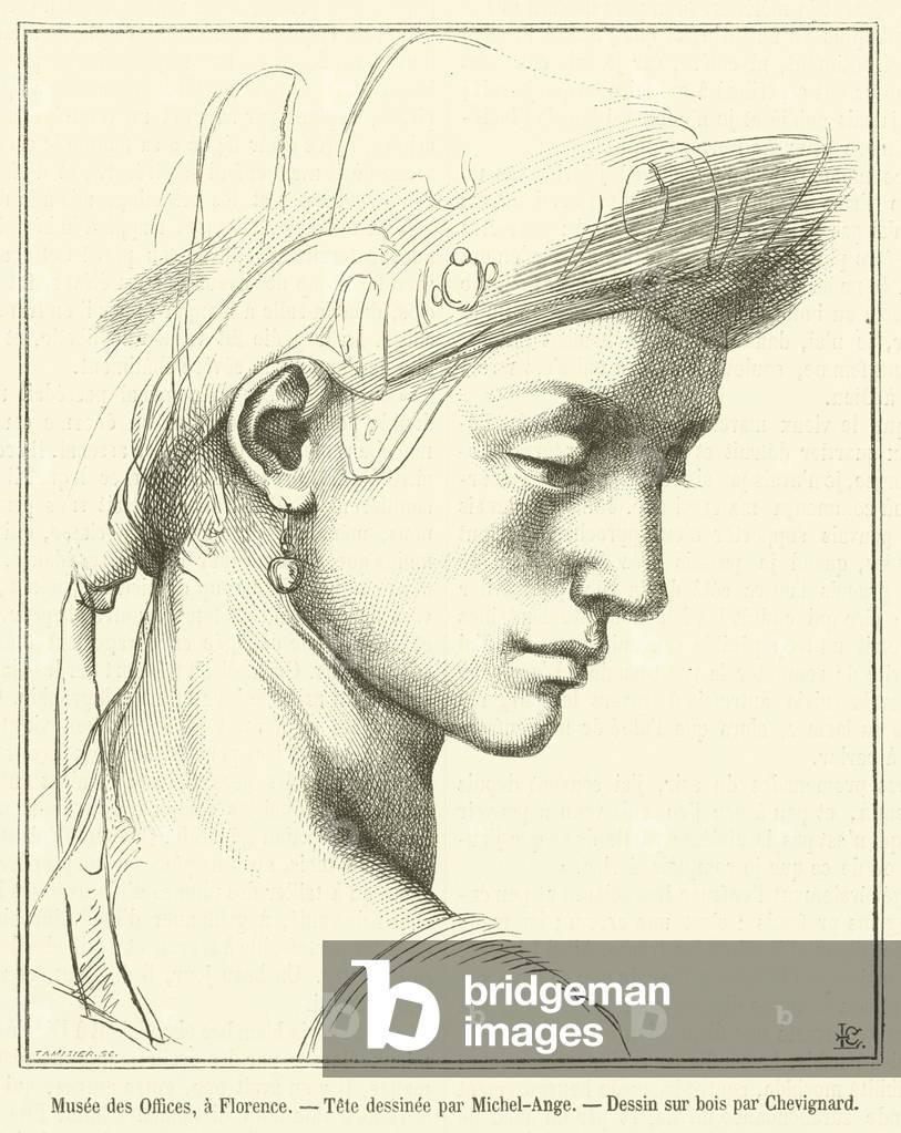 Musee des Offices, a Florence (engraving)