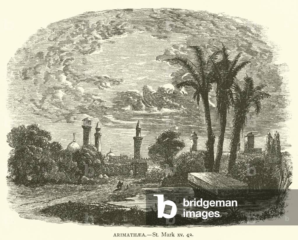 Arimathaea, St Mark, xv, 43 (engraving)