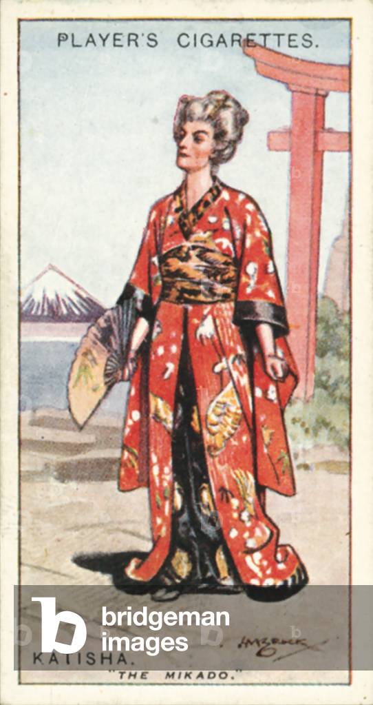 Gilbert and Sullivan, Katisha, The Mikado (colour litho)