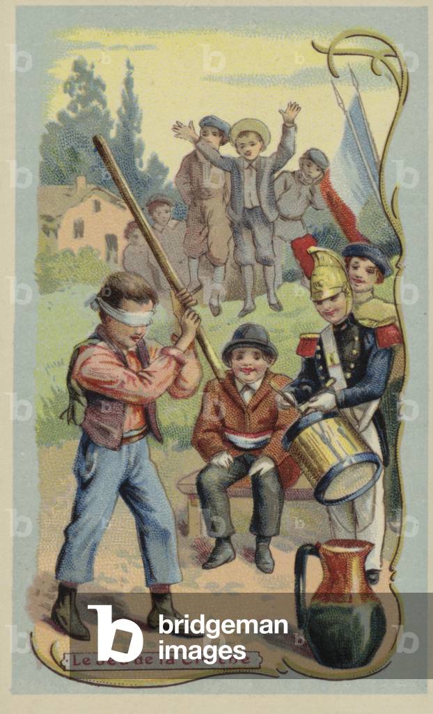 The jug game (chromolitho)