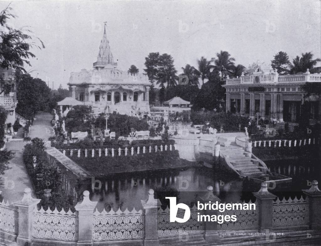 Calcutta: The Jain Temple (b/w photo)