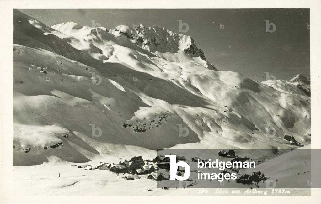 Zurs Am Arlberg (b/w photo)