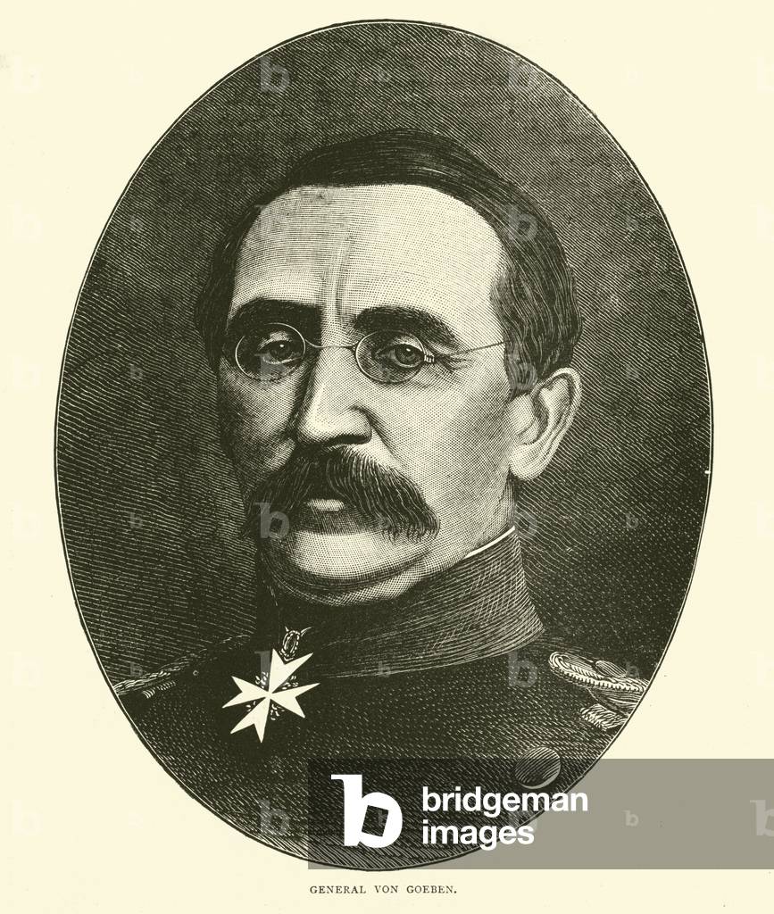 General Von Goeben, October 1870 (engraving)