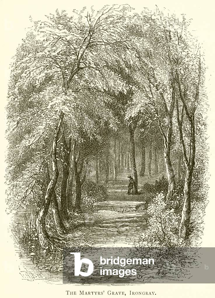 The Martyrs' Grave, Irongray (engraving)
