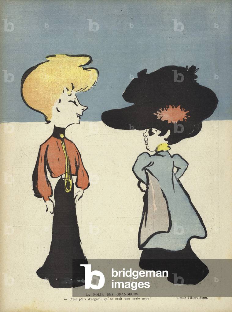 Illustration for Le Rire (colour litho)