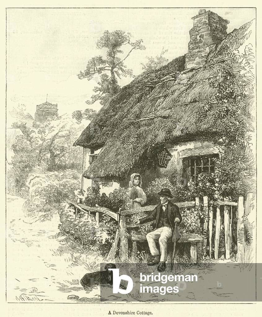 A Devonshire Cottage (engraving)