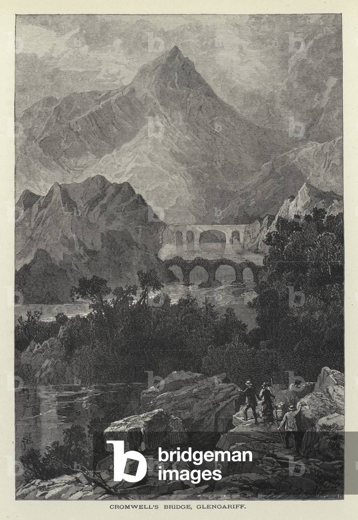 Cromwell's Bridge, Glengariff (engraving)