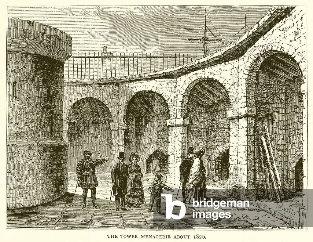The Tower Menegerie about 1820 (engraving)