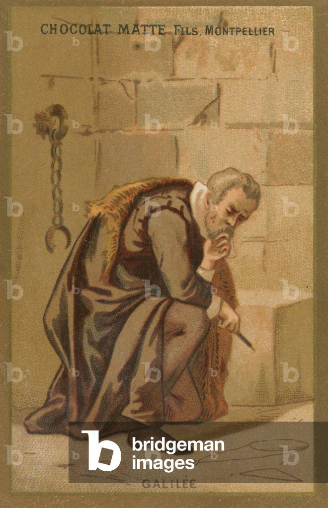 Galileo Galilei, Italian physicist, mathematician and astronomer (chromolitho)