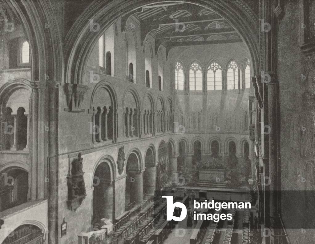 St. Bartholomew's-the-Great (b/w photo)