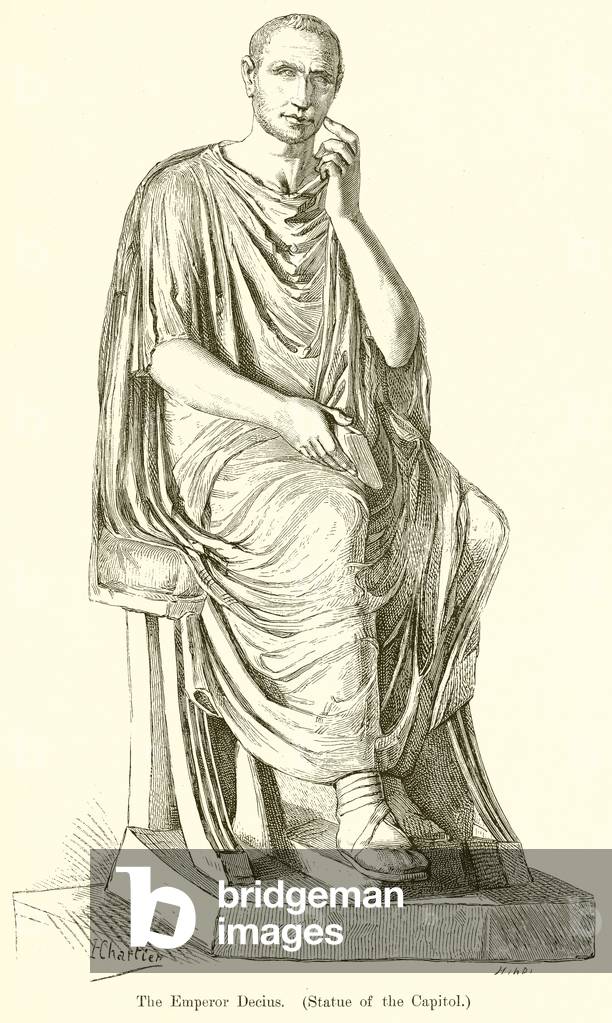 The Emperor Decius. (Statue of the Capitol) (engraving)