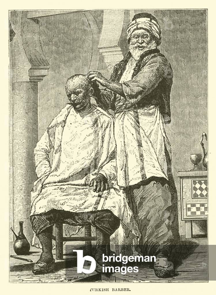 Turkish barber (engraving)