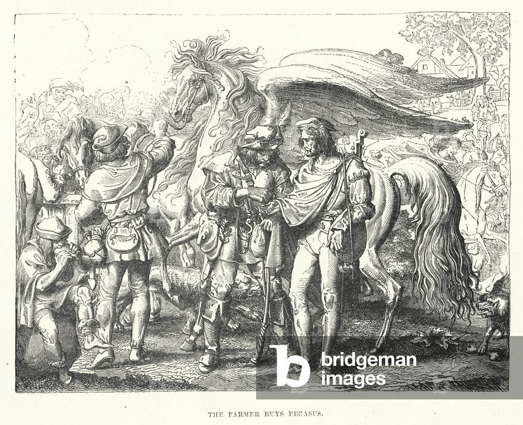 The farmer buys Pegasus (engraving)