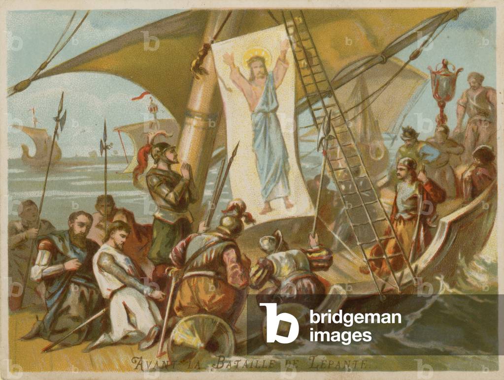 Before the Battle of Lepanto (chromolitho)