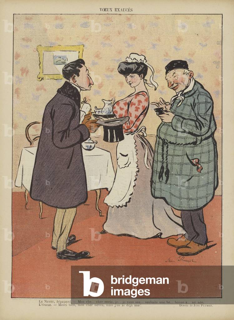 Illustration for Le Rire (colour litho)