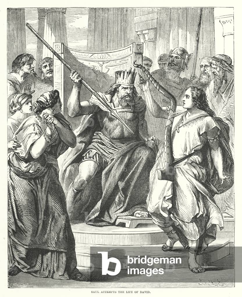 Saul attempts the Life of David (engraving)