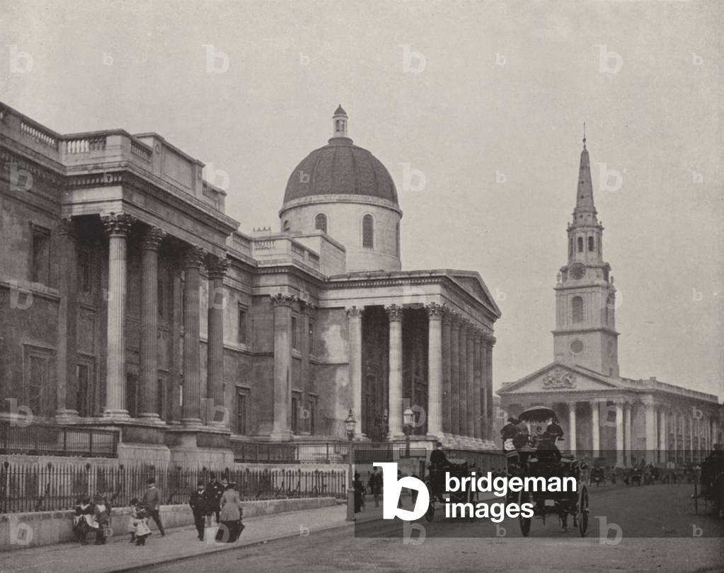 The National Gallery (b/w photo)