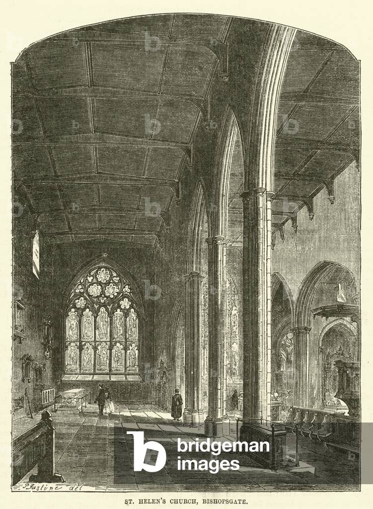 St Helen's Church, Bishopsgate (engraving)