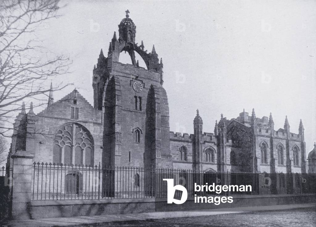 Aberdeen: King's College, Aberdeen (b/w photo)